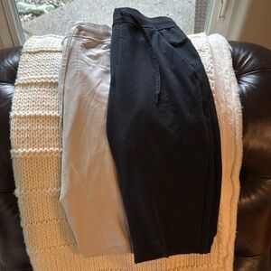 2 Lululemon men’s ABC jogger size S Tall black and off white